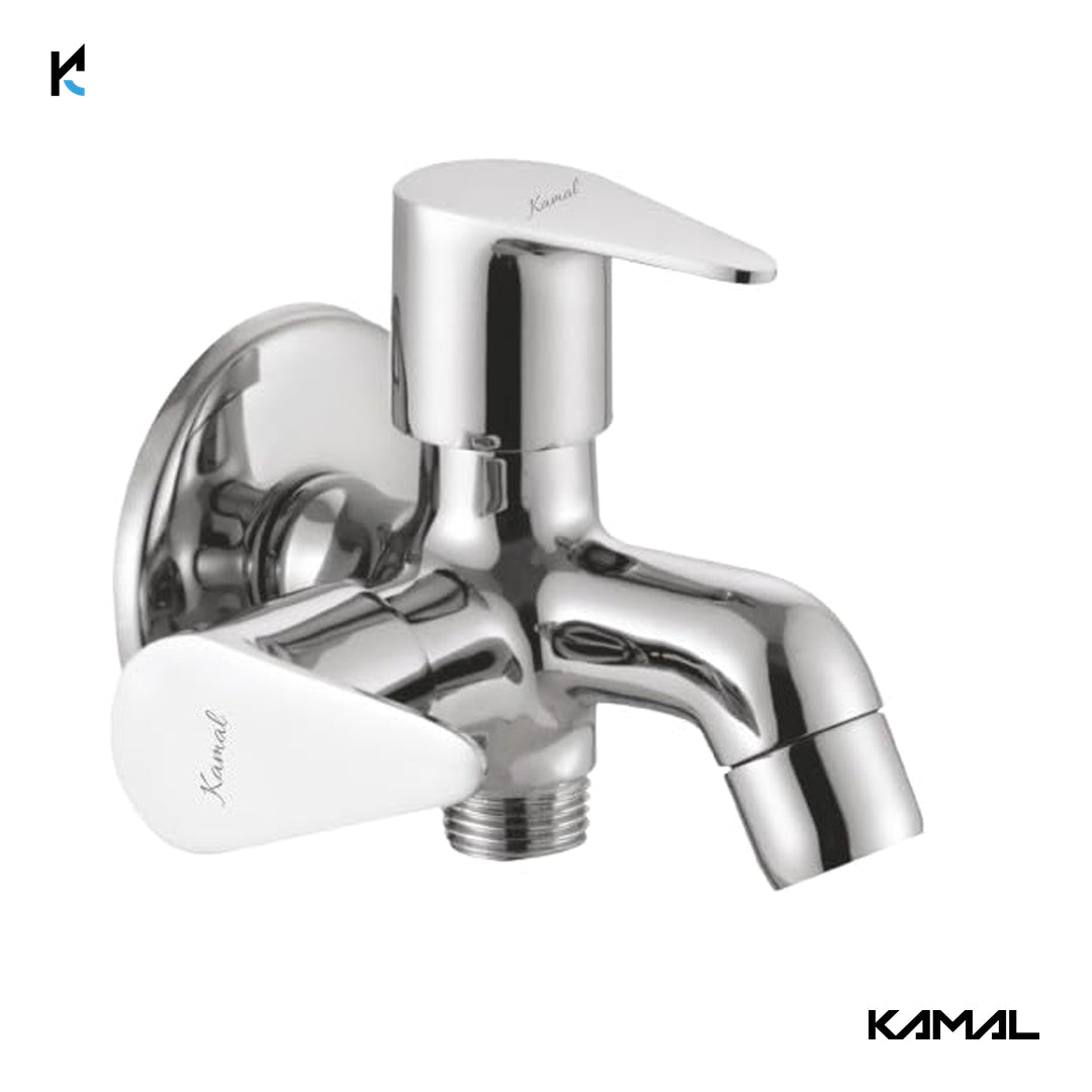 Vignette Prime Novo Two Way Bib Tap (Full Brass) - by Kamal - Vignette Prime Novo - Kamal Bathware