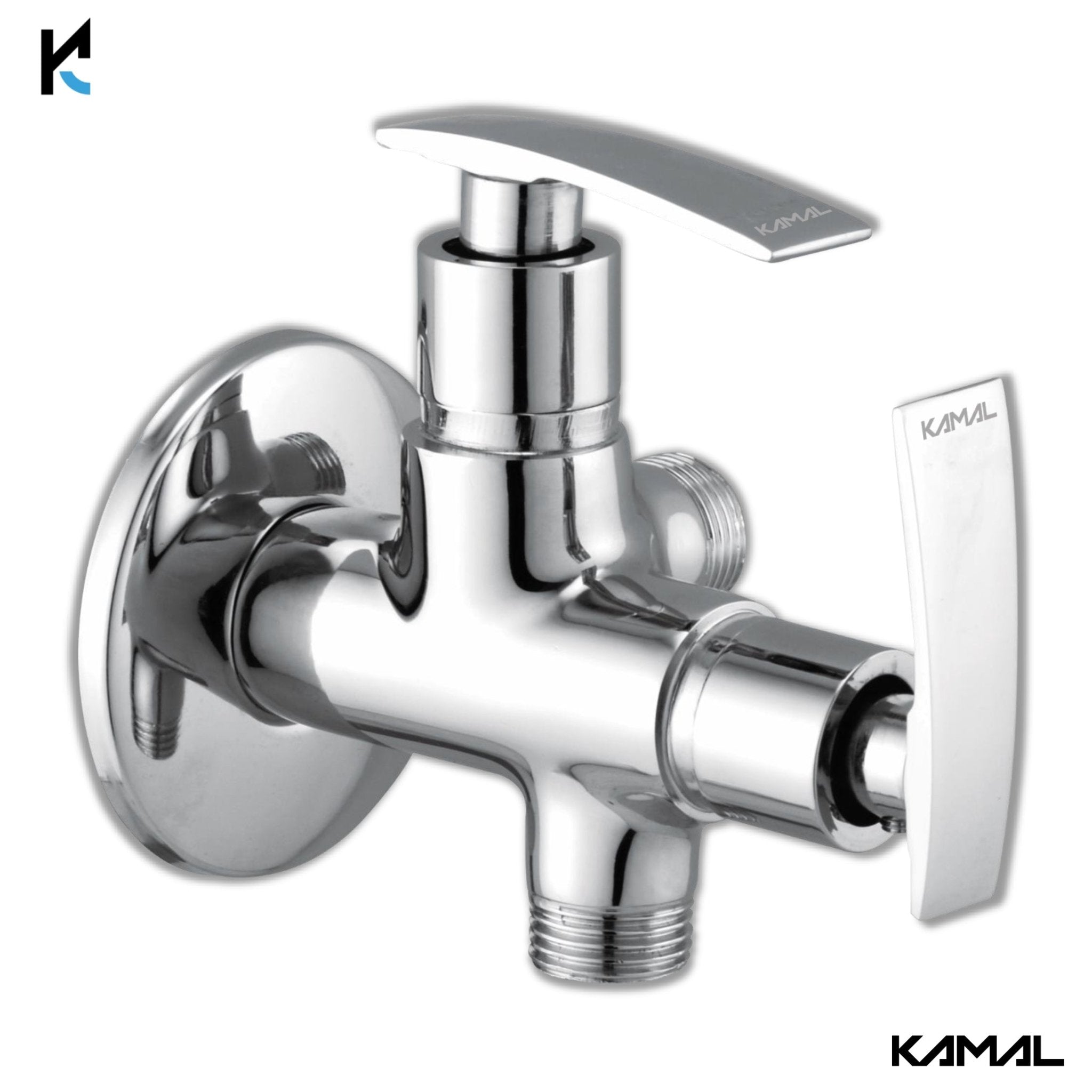 Vista Two in One Angle Valve (Full Brass) - by Kamal - Vista - Kamal Bathware