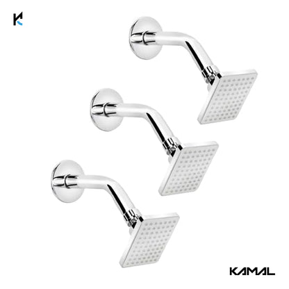 Overhead Sail Shower with 8 Inch Shower Arm