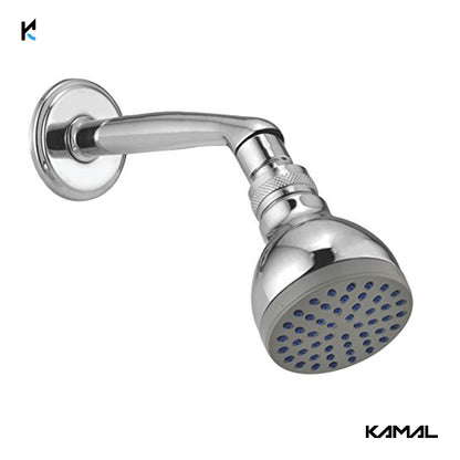 Brass Continental Overhead Shower With Arm - by Kamal
