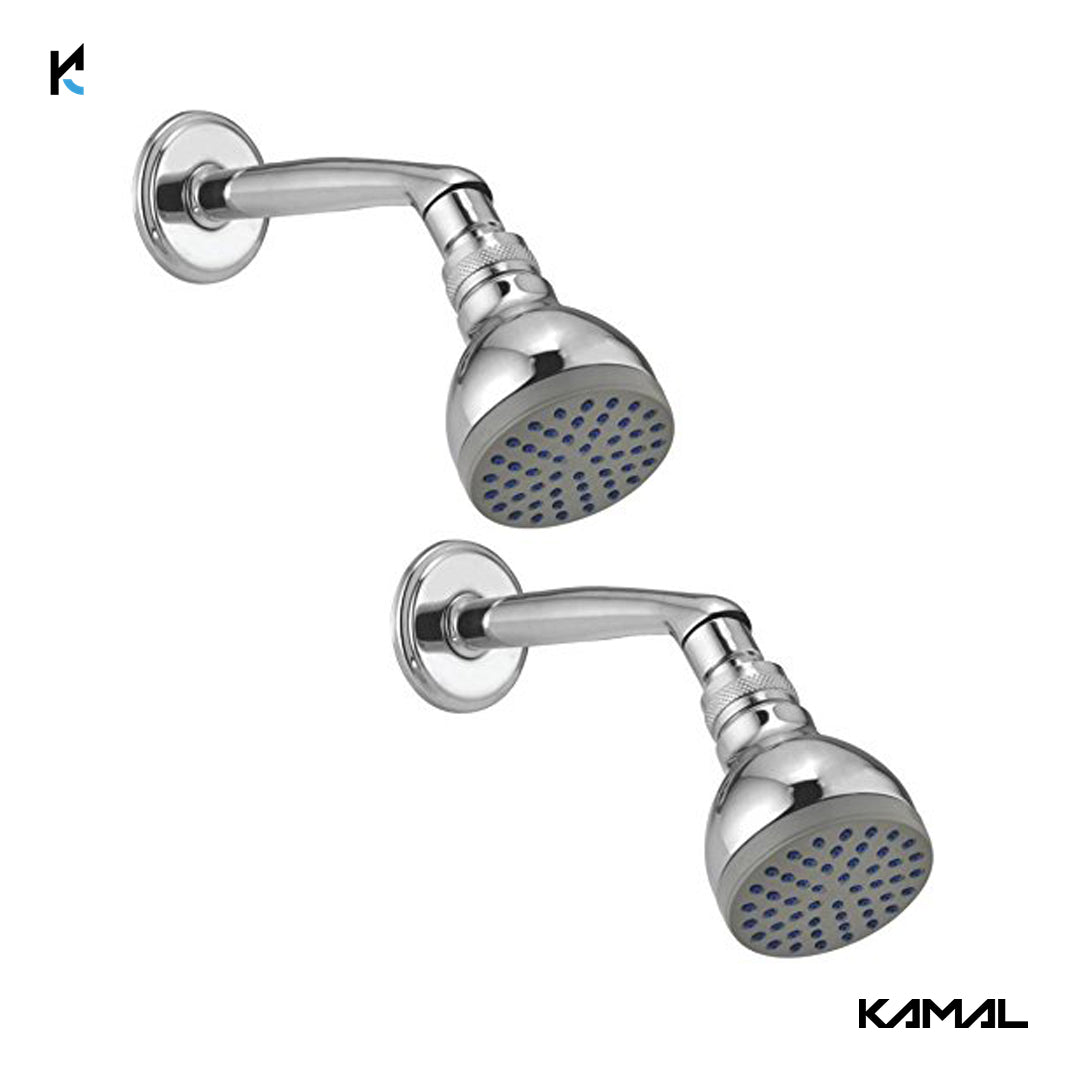 Brass Continental Overhead Shower With Arm - by Kamal