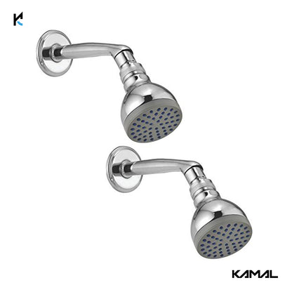 Brass Continental Overhead Shower With Arm - by Kamal