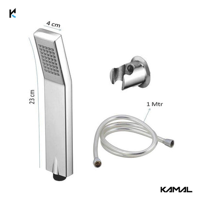 Kubix ABS Hand Shower With ABS Shower Tube And Wall Hook - by Kamal