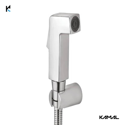 Edge Health Faucet with SS Flexible Tube 1 Mtr & Wall Hook - by Kamal