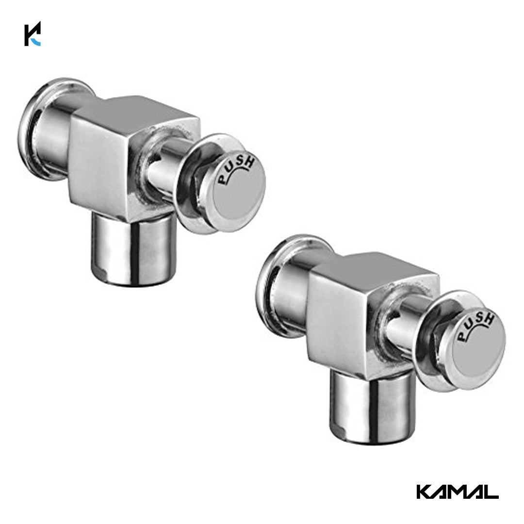 Urinal Push Cock (Full Brass) - by Kamal