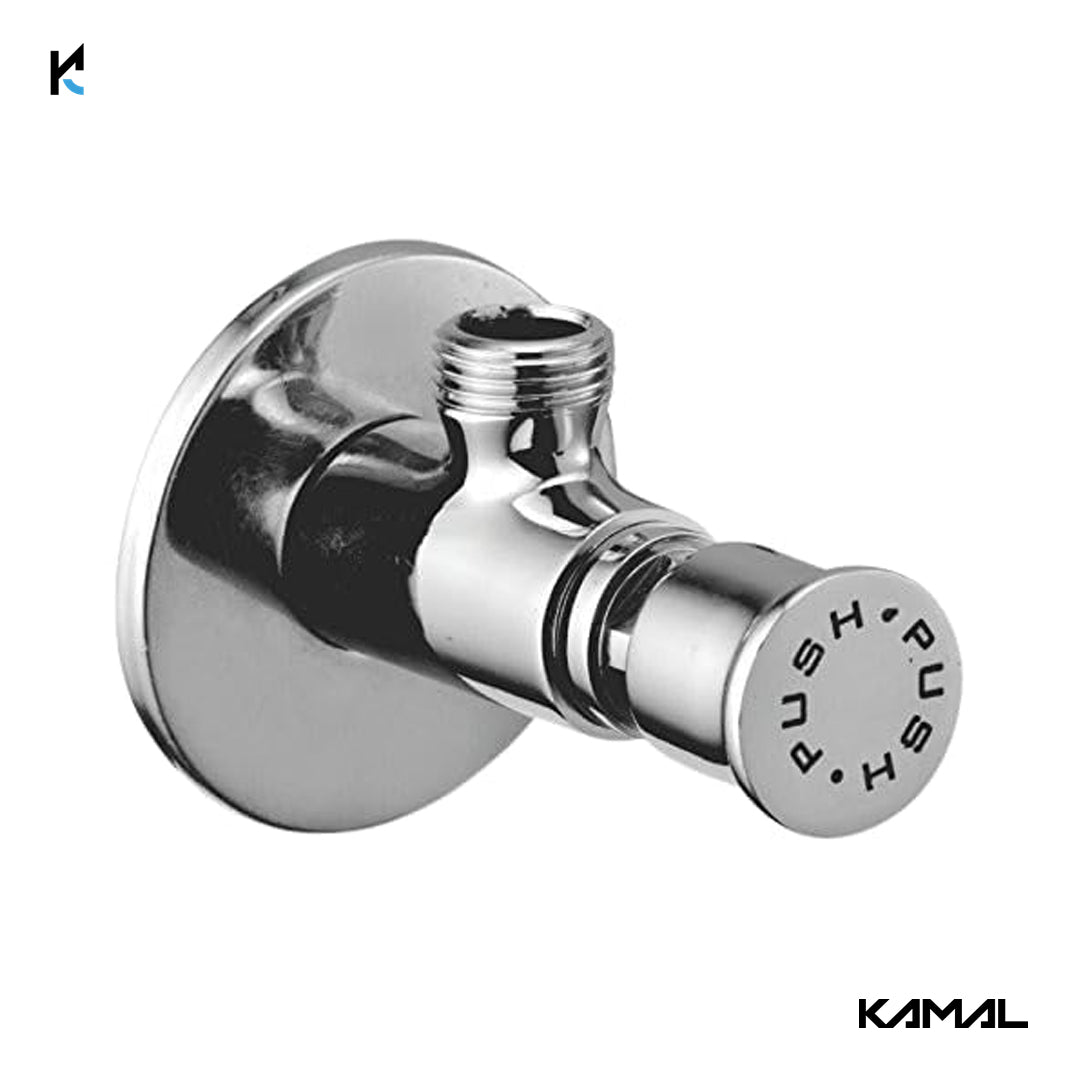 Push Angle Cock (Full Brass) - by Kamal