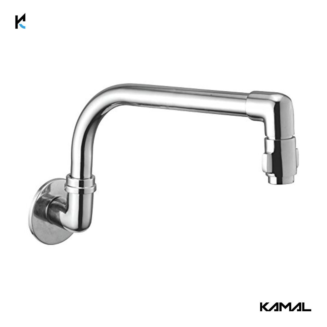 Mouth Operated Sink Tap Wall Mounted (Full Brass) - by Kamal