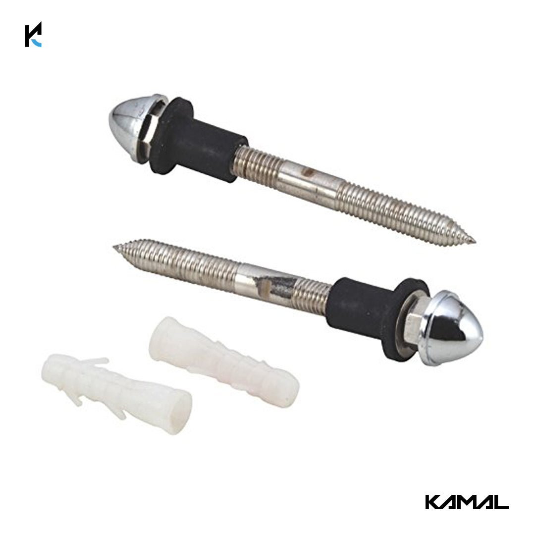 Silver Rack Bolt Set with Abs Cap - By Kamal