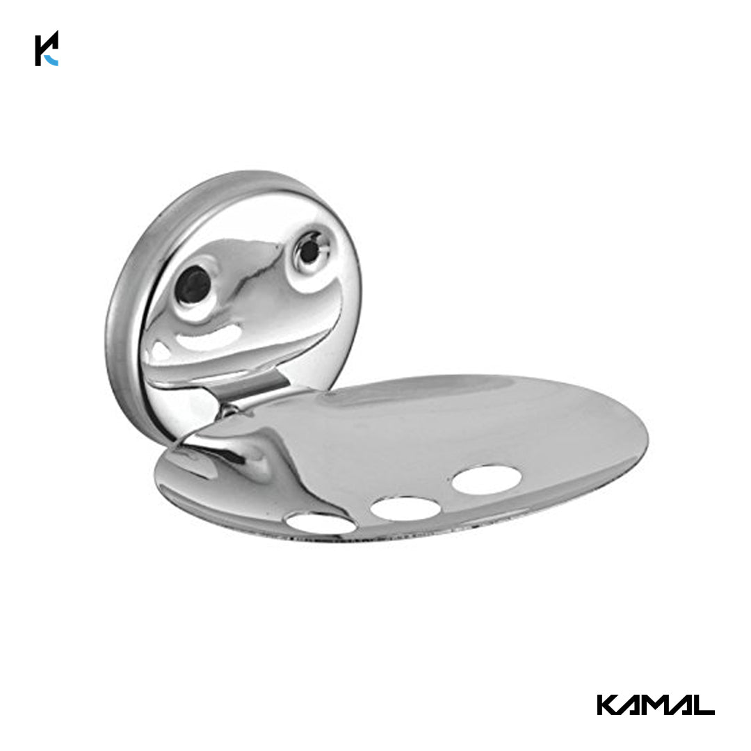 Rose Stainless Steel Soap Dish Holder - by Kamal