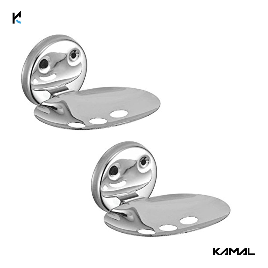Rose Stainless Steel Soap Dish Holder - by Kamal