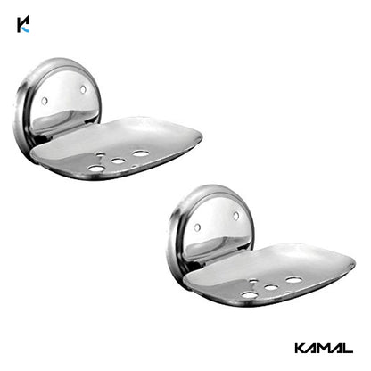 Gamma Stainless Steel Soap Dish - by Kamal