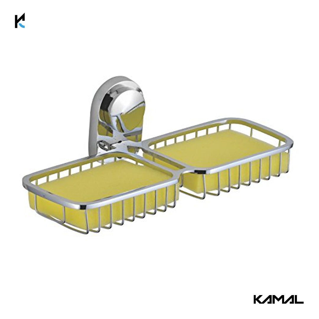 Classic Brass Double Soap Dish - by Kamal