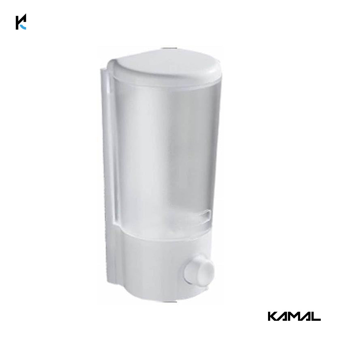 IRIS White (ABS) 350 ml Soap, Shampoo Dispenser (White) - by Kamal