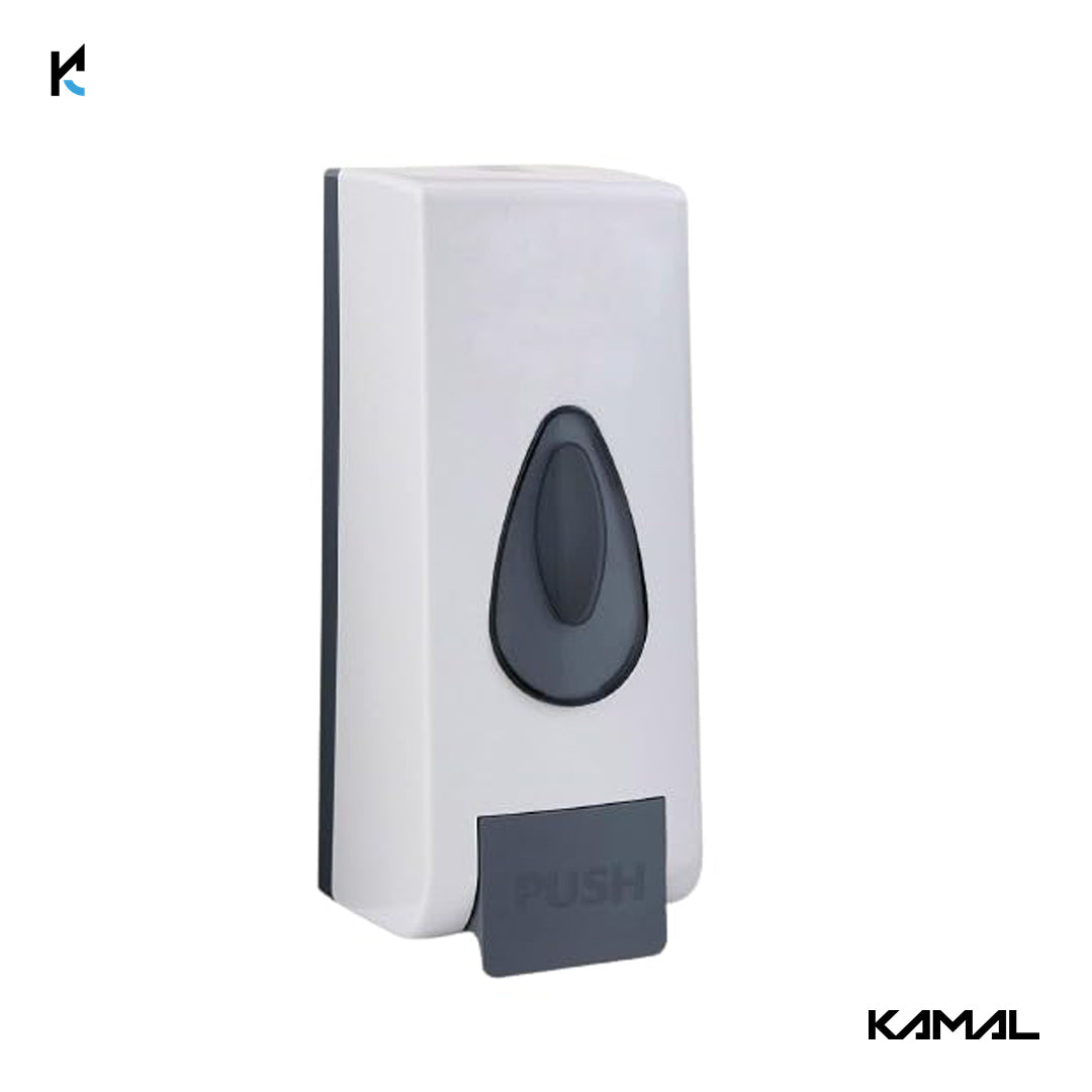 DuraFit Big ABS 600 ml Soap, Shampoo Dispenser (White) - by Kamal
