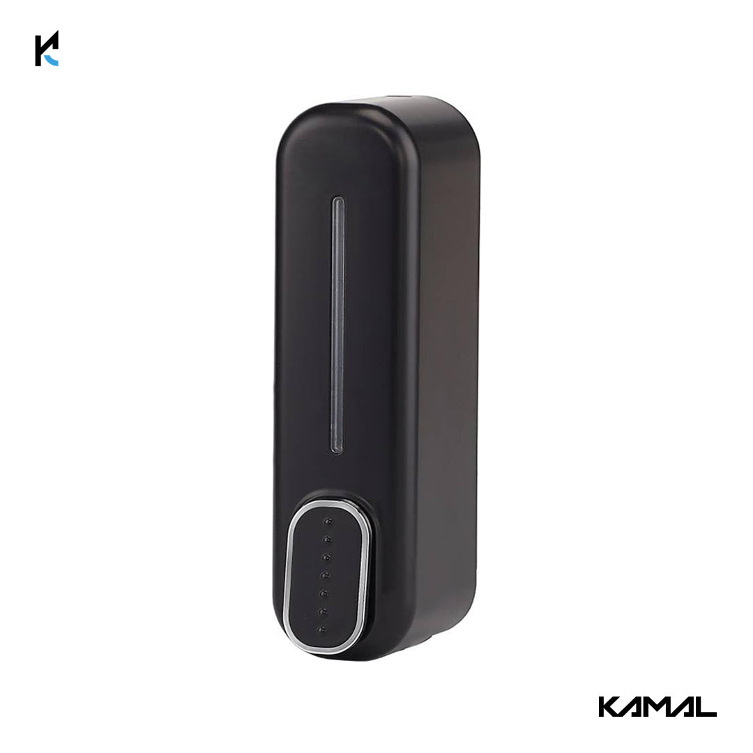 Hydra Black (Matte) 350 ml Soap, Shampoo Dispenser (Black) - by Kamal