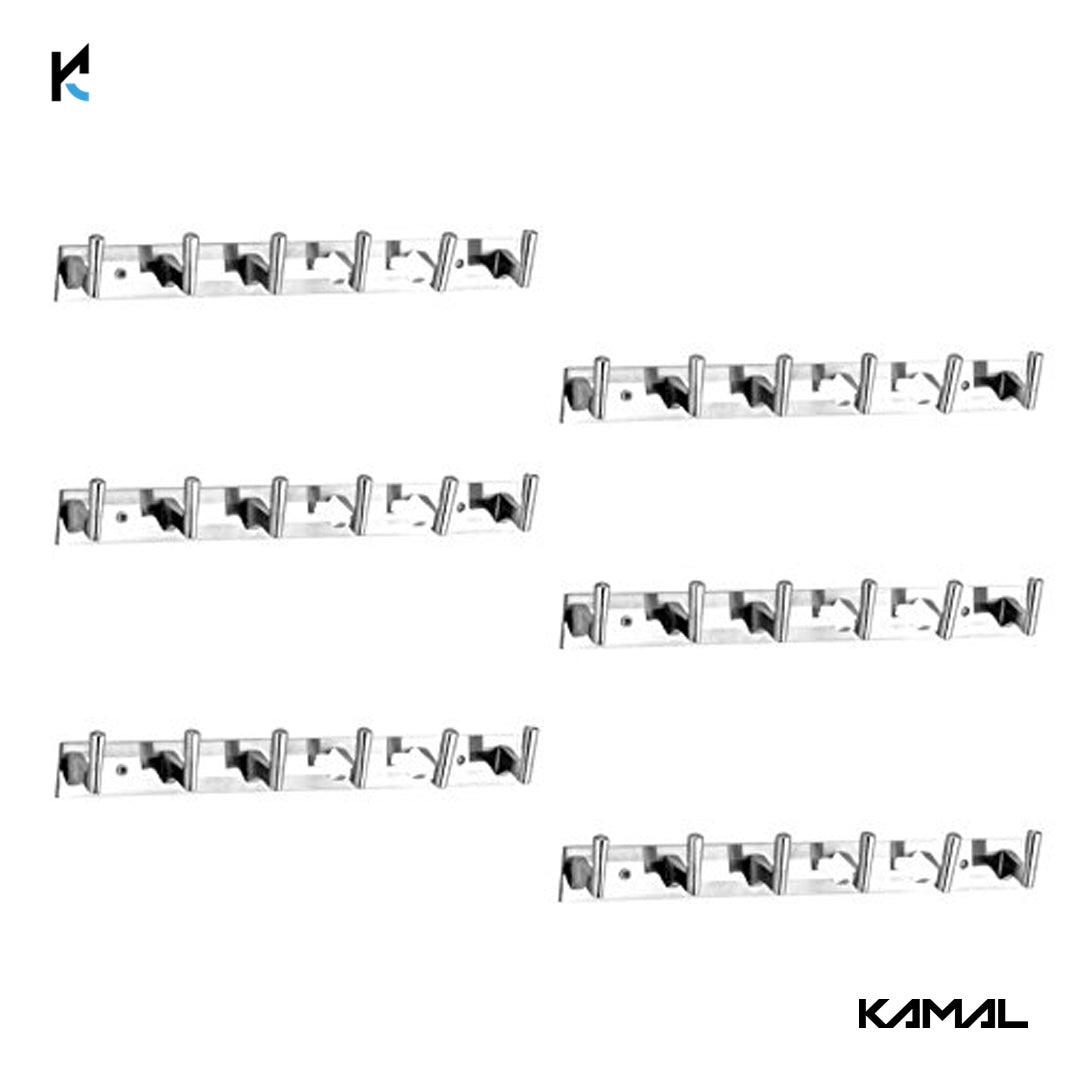 Stainless Steel Square Coat Hook (Set of 6) - by Kamal