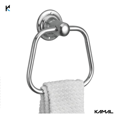 Triangular Stainless Steel Towel Ring for Bathroom- By Kamal