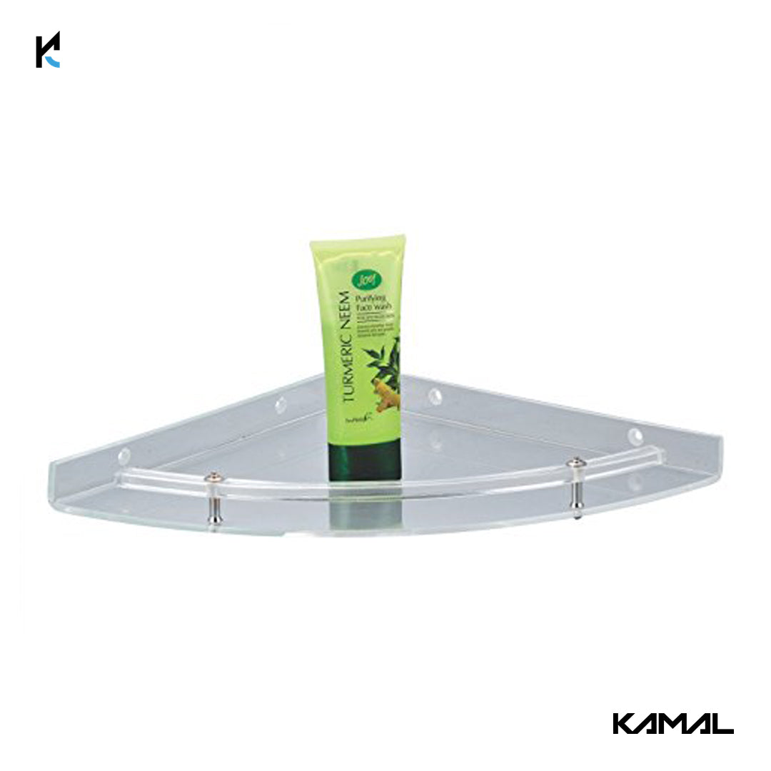 PVC Acrylic Corner Shelf 10 Inch - by Kamal