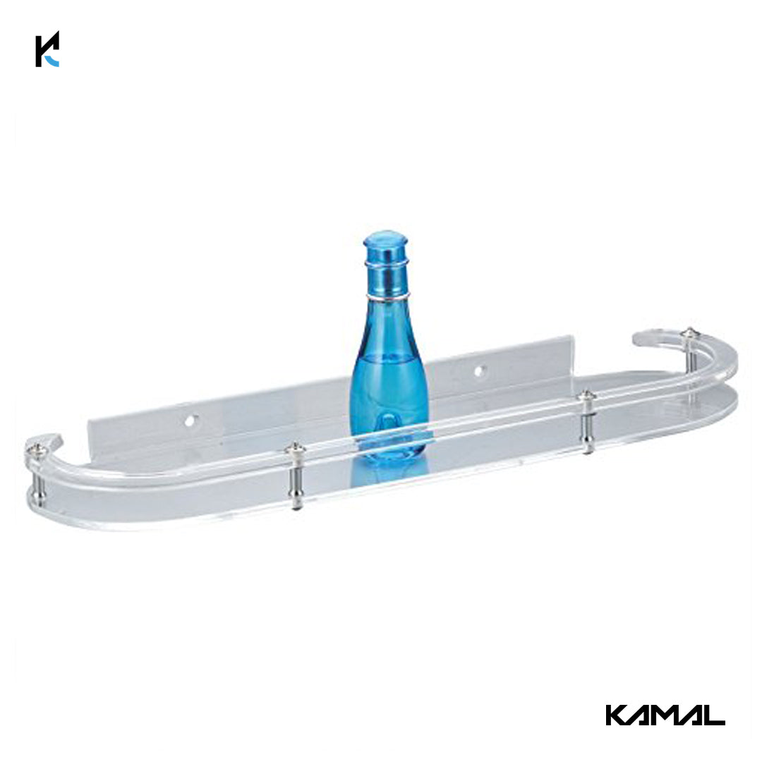 PVC Acrylic Corner Shelf 12 Inch - by Kamal
