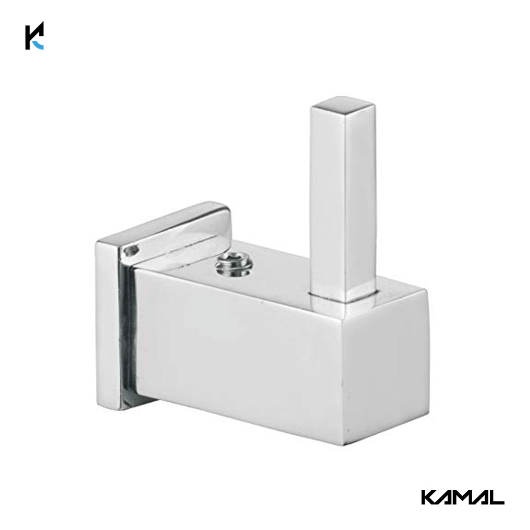 Full Brass Square Robe Hook - by Kamal