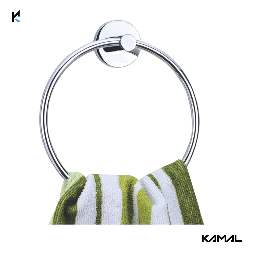 Moonstone Brass Kamal Towel Ring - by Kamal