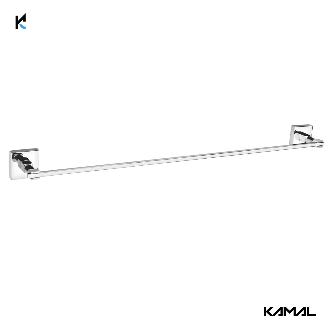 Full Brass Coral Towel Rod 24 inch - by Kamal