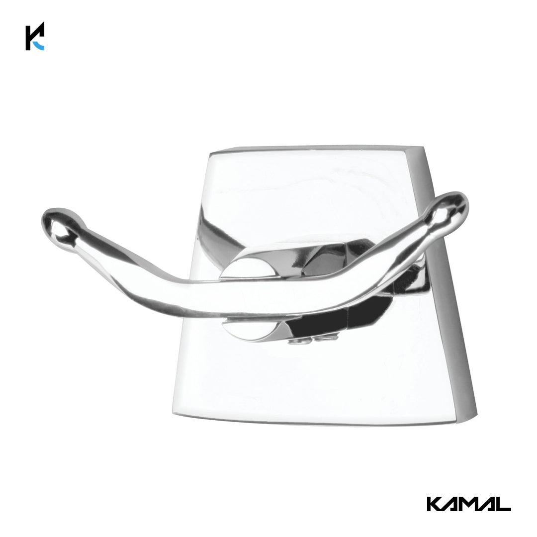 Full Brass Platinum Robe Hook - by Kamal