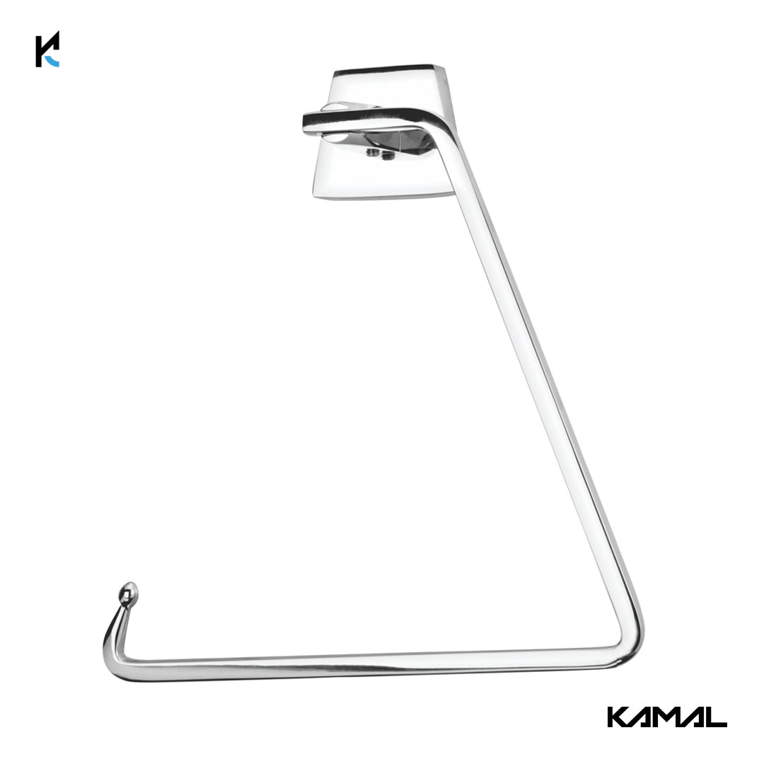 Platinum Brass Towel Ring -by Kamal