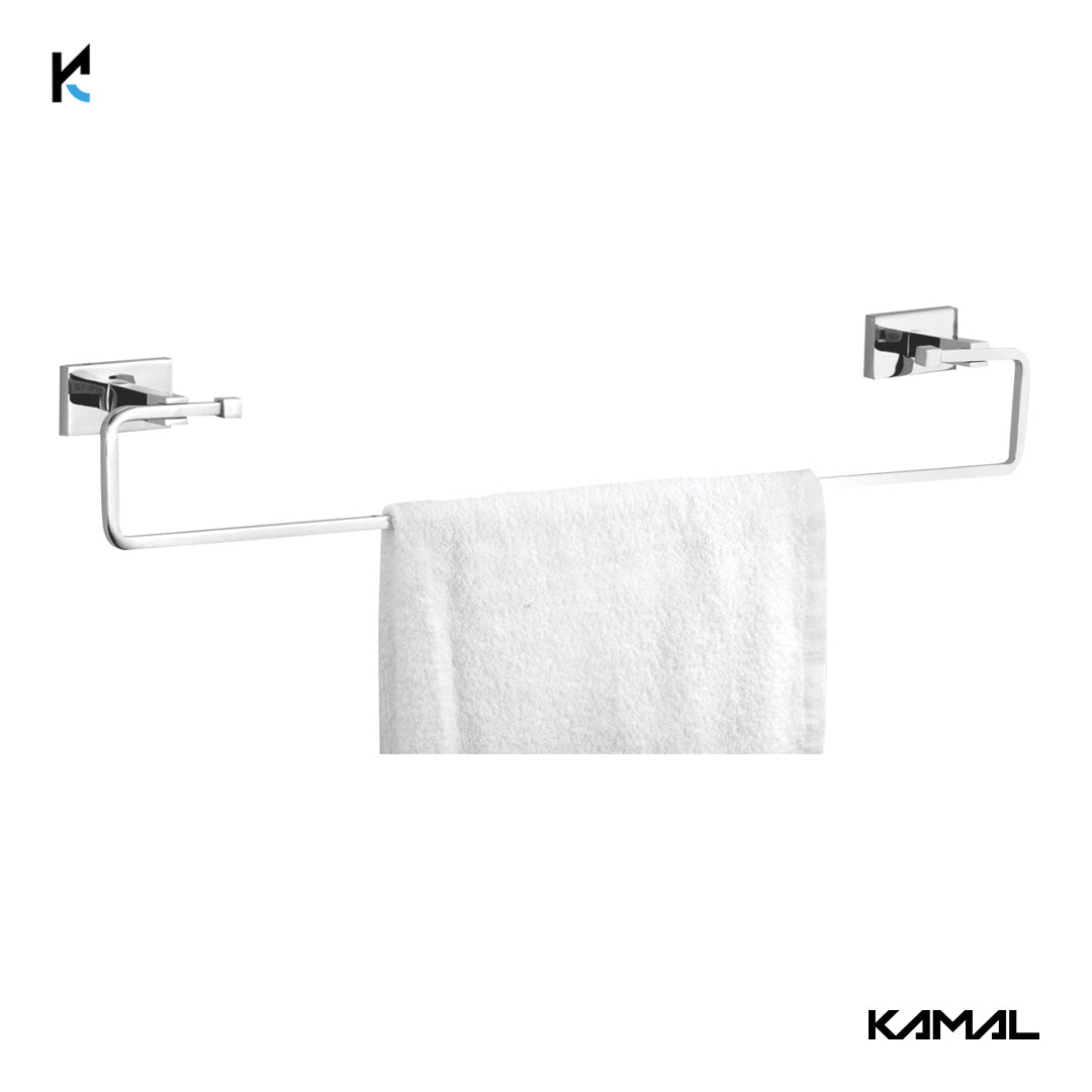 Full Brass Amethyst Towel Rod 24 Inch - by Kamal
