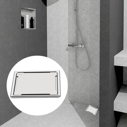 Premium Square Shower Water Drain Channel (SS 304 Grade) - by Kamal