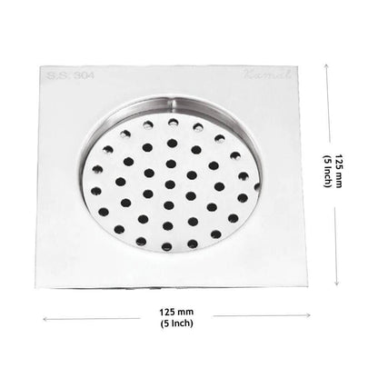 Flatron Floor Drain Strainer SS 304 Grade Floor Grating (5 Inch) - by Kamal