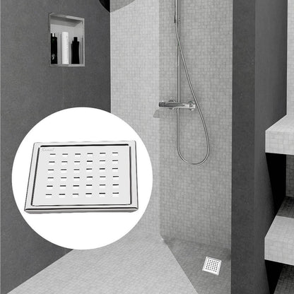 Shower Drain Channel (S.S 304 Grade) Strainer Floor Drain Jali with Collar - by Kamal