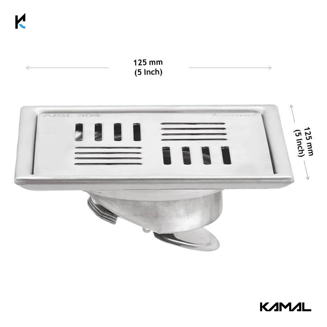 Kubix Cockroach Trap | SS 304 Grade Floor Drain Jali with Collar - by Kamal