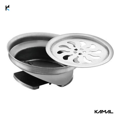 Rio Cockroach Trap (5x5 Inch) SS 304 Grade Floor Drain Jali  - by Kamal