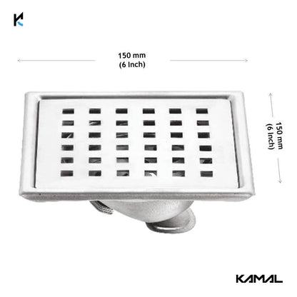 Rio Cockroach Trap (5x5 Inch) SS 304 Grade Floor Drain Jali  - by Kamal