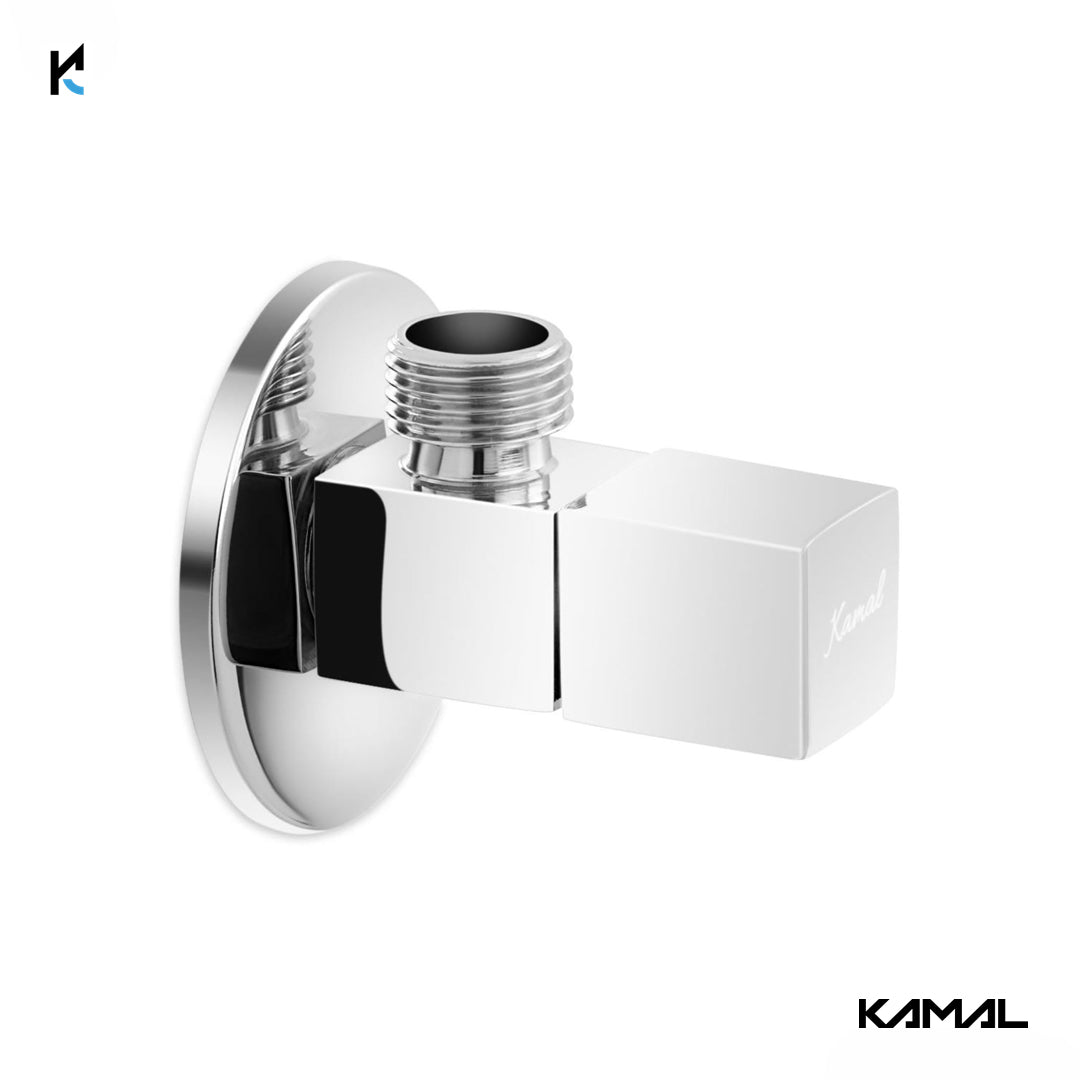 Square Angle Valve (Full Brass) - by Kamal