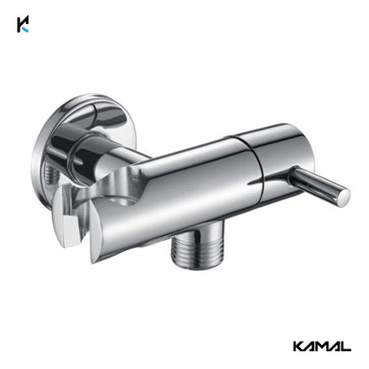 Modena Premium Angle Valve with Holder (Full Brass) - by Kamal