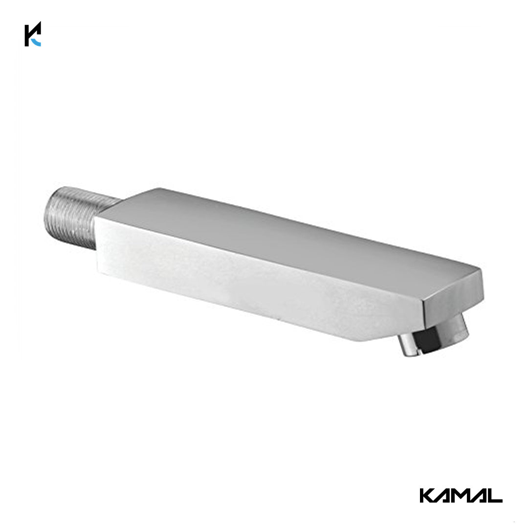 Kubix Wall Spout (Full Brass) - by Kamal