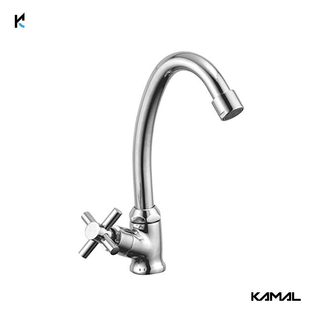 Cross Pillar Tap (Full Brass) - by Kamal