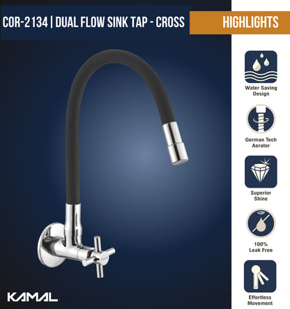 Cross Dual Flow Sink Tap – by Kamal