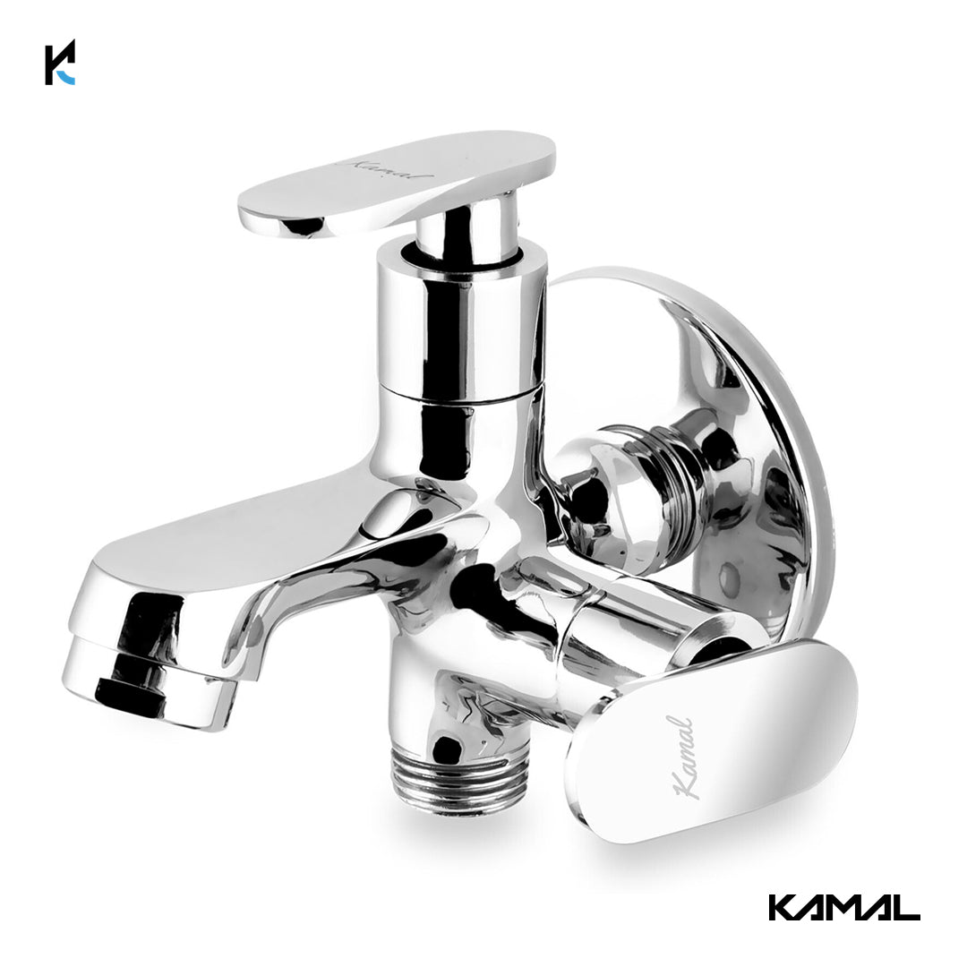 Galaxy Two-Way Bib Tap (Full Brass) - by Kamal