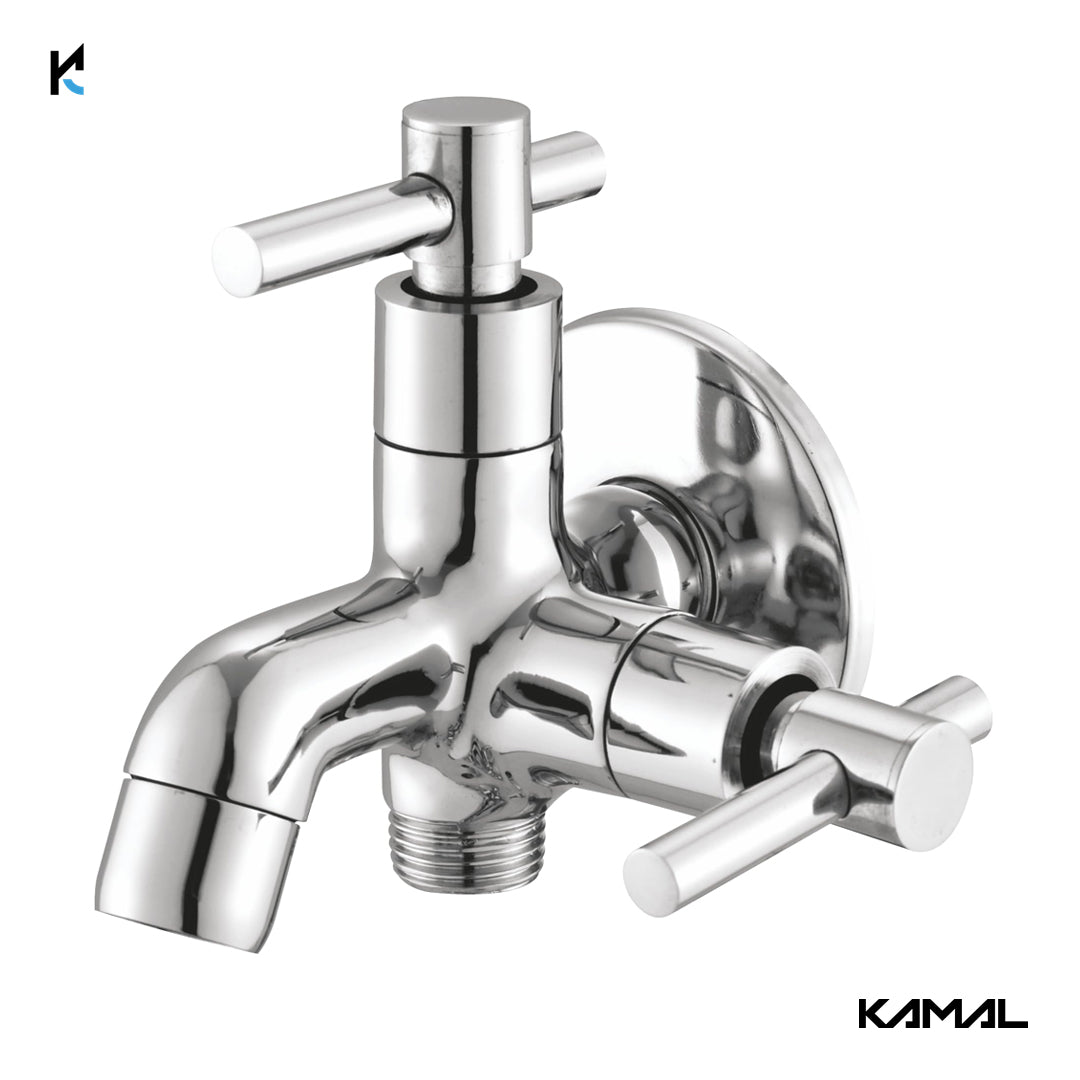 Tarim Prime Nova Series Kamal Two Way Bib Tap (Full Brass) - by Kamal