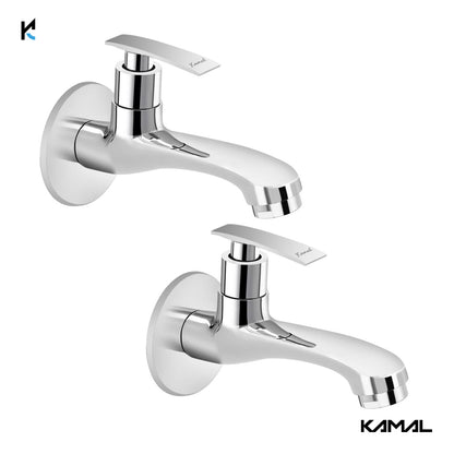 Vista Long Body Bib Tap (Full Brass) - by Kamal