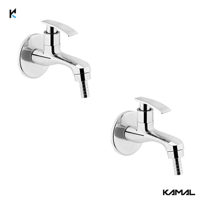 Vista Nozzle Bib Tap with Wall Flange (Full Brass) - by Kamal