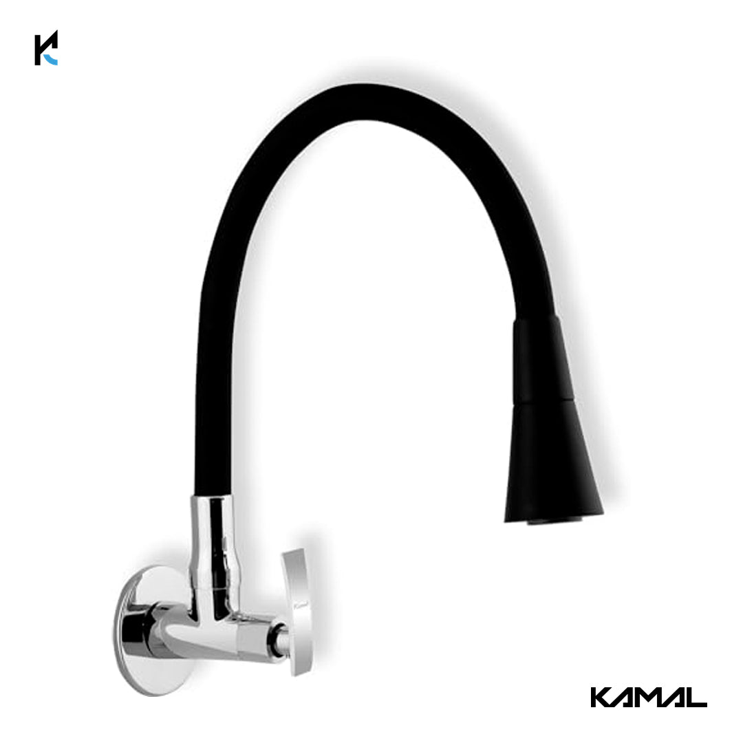 Vista Flexo Play Flexible Sink Faucet (Brass & Silicone) - by Kamal
