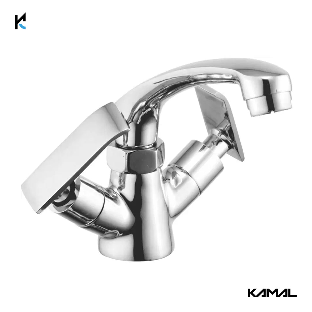 Orion Centre Hole Basin Mixer (Full Brass) - by Kamal