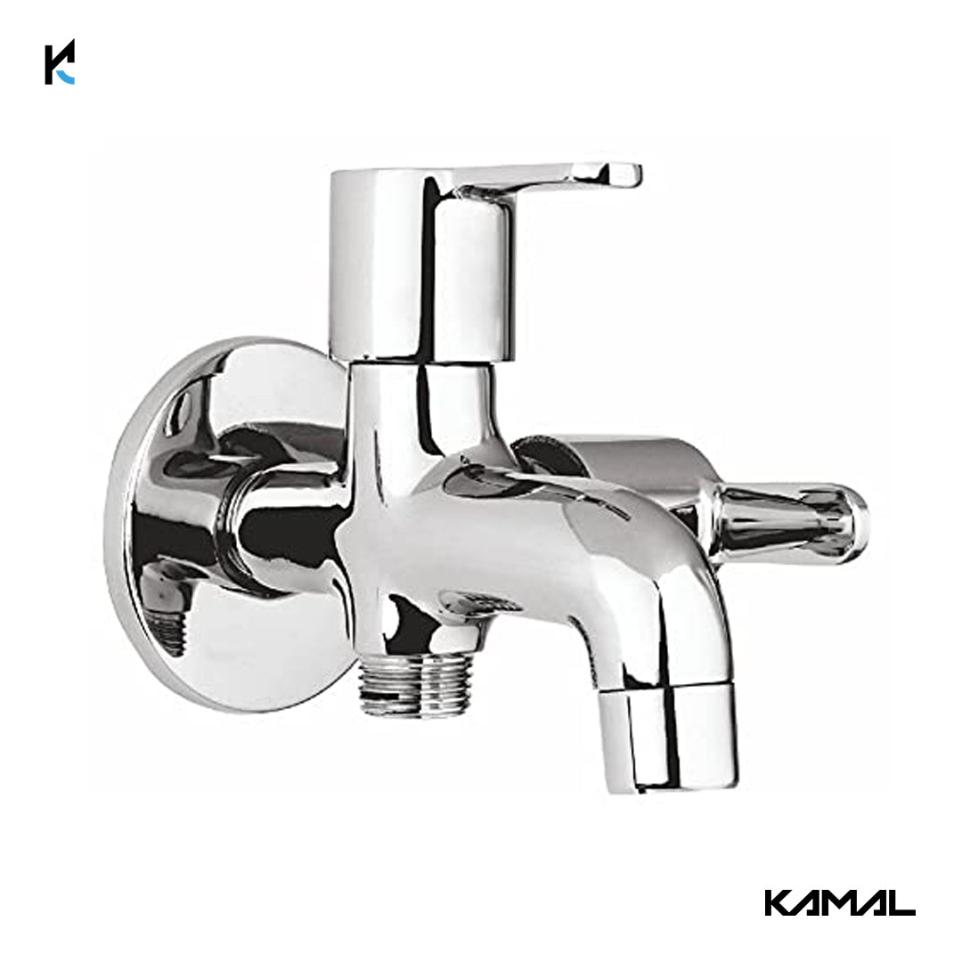 Fusion Two in One Angle Valve (Full Brass) - by Kamal