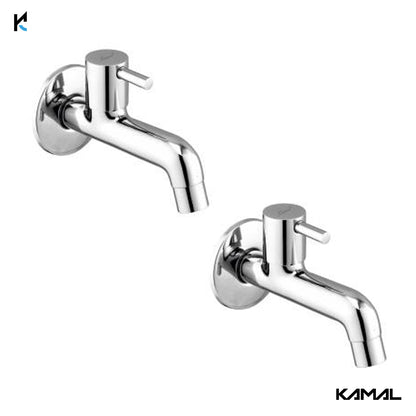 FLT Full Brass Long Body Bib Tap (Full Brass) - by Kamal