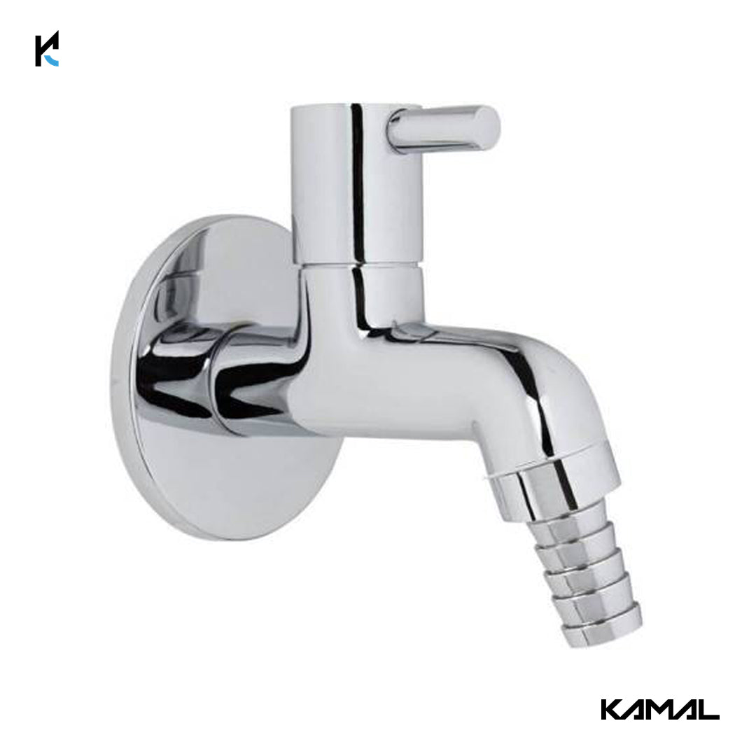 FLT Nozzle Bib Tap (Full Brass) - by Kamal