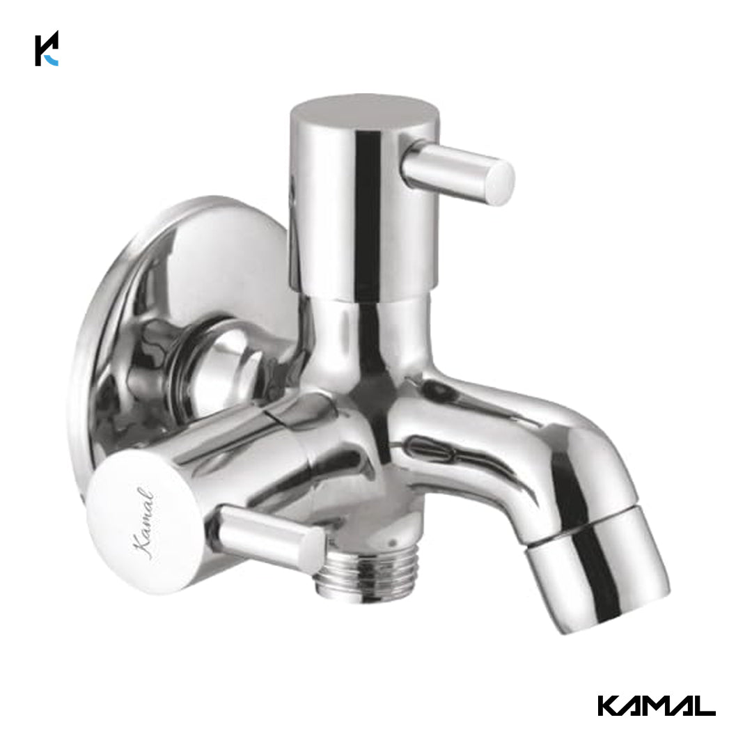 FLT Prime Novo Two Way Bib Tap (Full Brass) - by Kamal